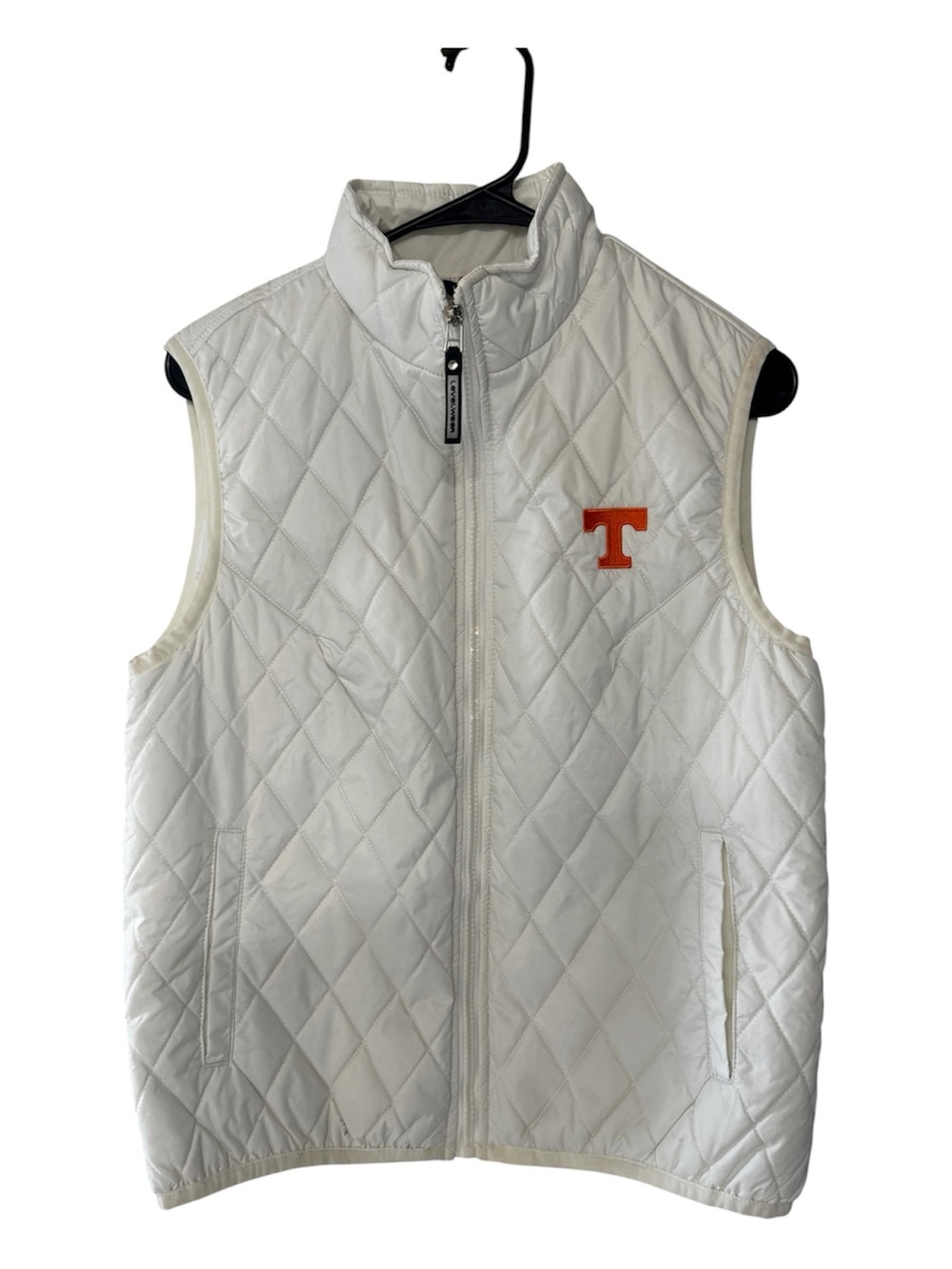 Levelwear Women’s White Tennessee Vols Volunteers Quilted Puffer Vest Medium